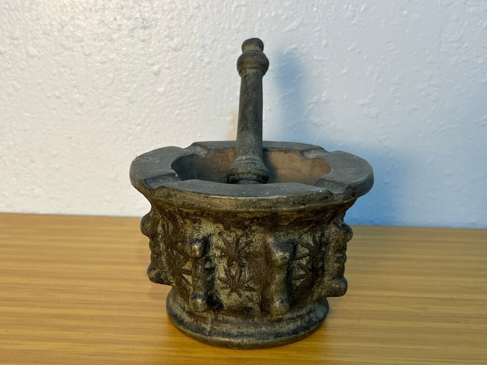 VTG Medieval Apothecary Mortar and Pestle Arco Whimsigoth Spooky Castlecore